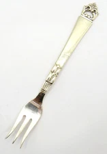STERLING SILVER DANISH CROWN FRIGAST 5-1/2'' COCKTAIL/SEAFOOD FORK FLATWARE