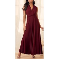 Lulus Burgundy Tricks of the Trade Burgundy Maxi Dress Size L