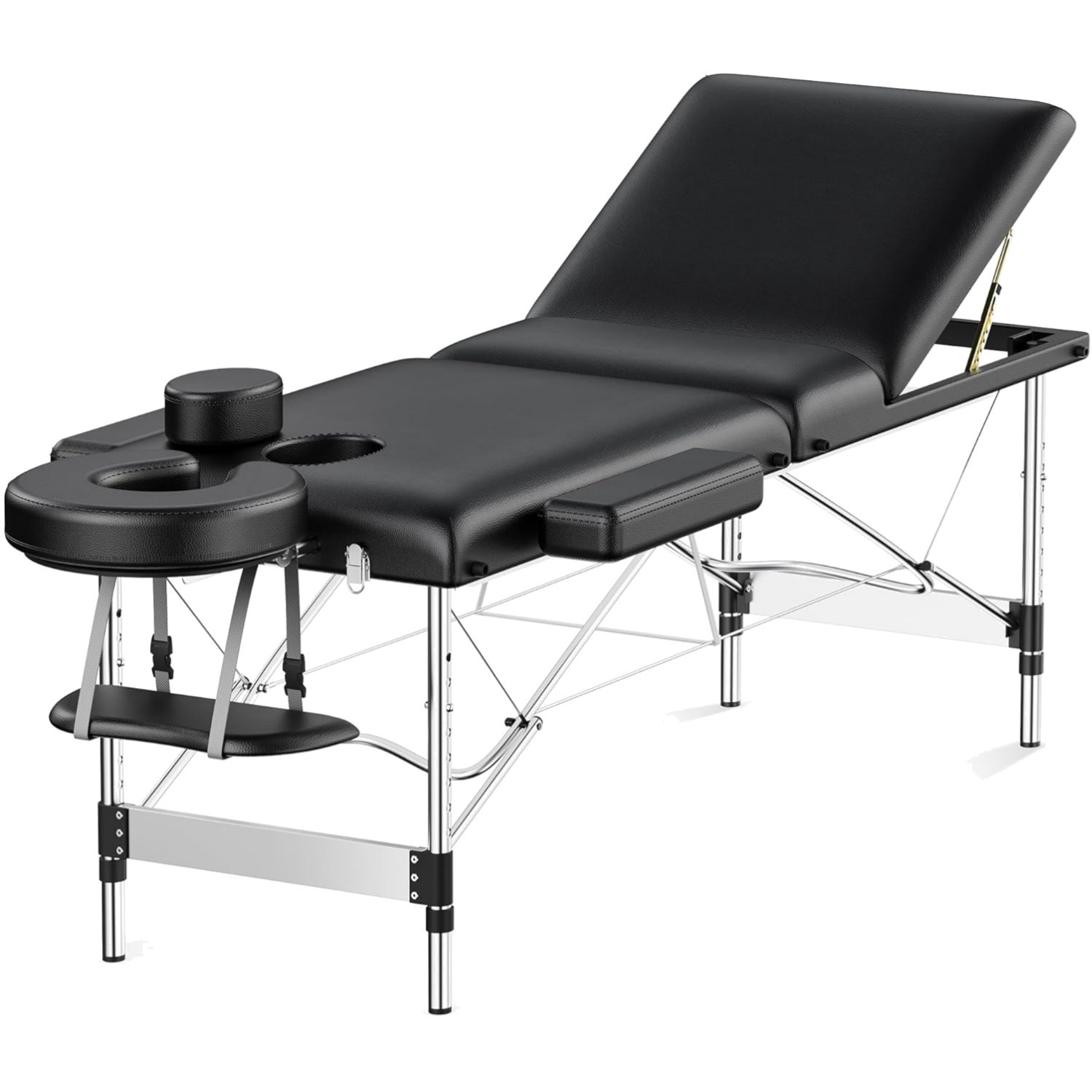 Massageliege klappbar, 3-Zonen, höhenverstellbar, Spa Massagebett, Tattoo, Ko...