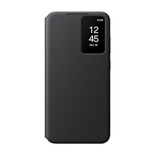 Samsung Galaxy S24 Plus S-View Wallet Phone Case, Protective Cover Black