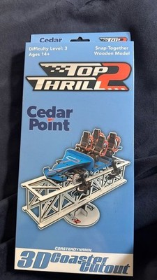 Roller Coaster Top Thrill 2 3d Coaster Cutout Cedar Point