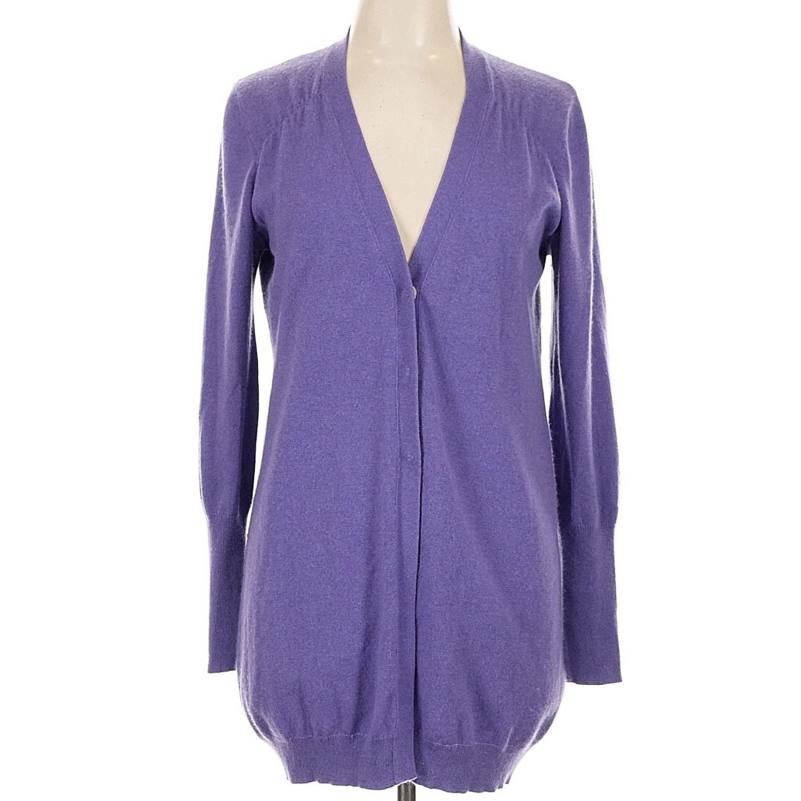 Brunello Cucinelli Purple Cashmere Cardigan Sweater XL Luxury Italy