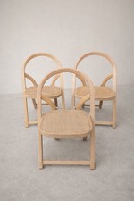 3 Sedie Arca di Gigi Sabadin per Crassevig, anni '70 50X50H80