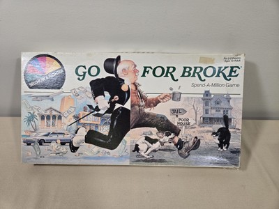 Go For Broke Spend A Million Board Game Vintage 1985 Selchow & Righter Complete