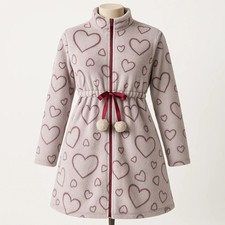 Vestaglia Donna in Pile Fantasia Cuori Taglie dalla M alla 3XL