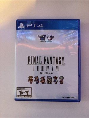 Final Fantasy Pixel Remaster (Sony PlayStation 4, PS4) First Print. Complete.