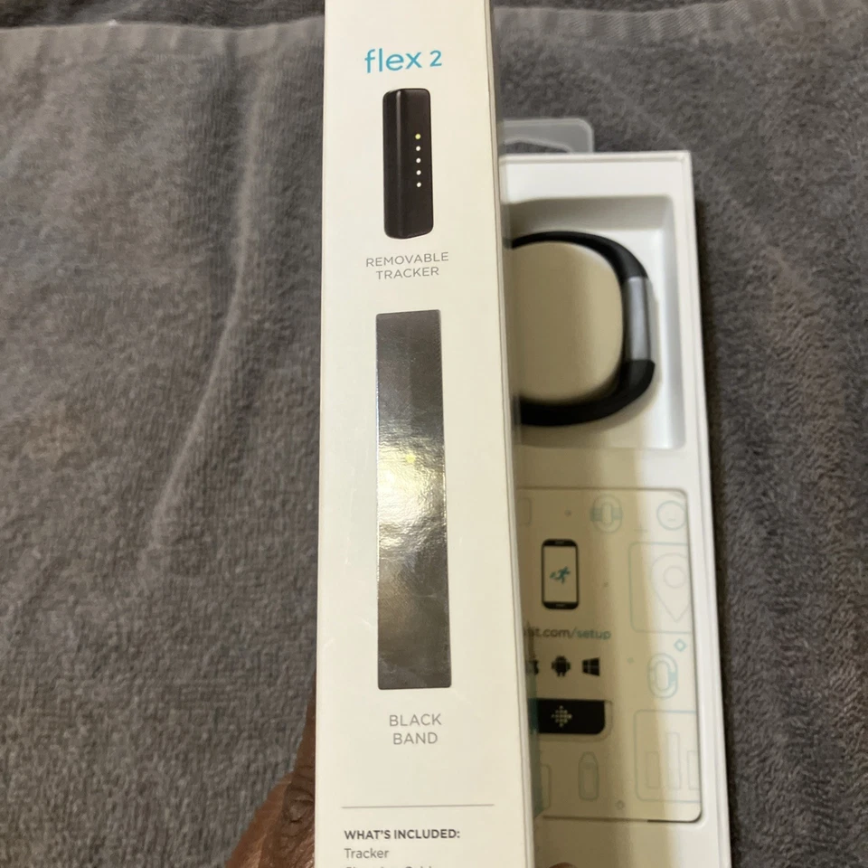 NEU Fitbit Flex 2 (FB403BK) Fitnessarmband schwarz groß & klein schwimmfest - Bild 4 von 4