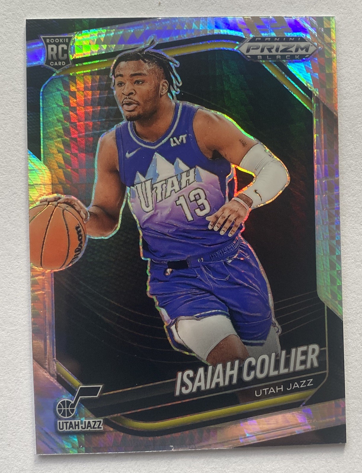 2024-25 Prizm Black Isaiah Collier RC Pulsar Prizm Rookie #32 Jazz
