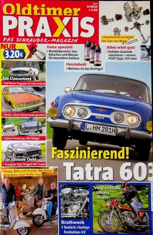Oldtimer Praxis 06/2022 Harley-Davidson Evolution 1340 Motor mit 58PS ...