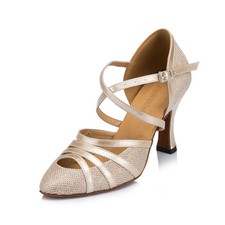 Women Ballroom Party Latin Dance Shoe Glitter Waltz Tango High Heel Salsa Sandal