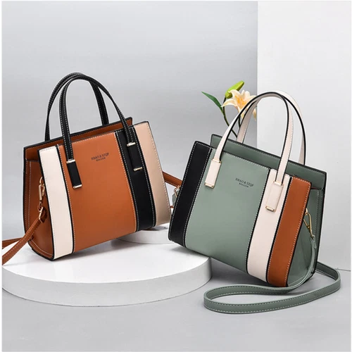 Bolsos de mano de cuero sintético para mujer Bandolera Cartera de hombro Cartera Bolso de mano - Imagen 2 de 22
