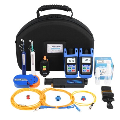 Fiber Optic Loss Tester Kits OrienTek TLT-15D OPM+OLS+ 10mw VFL+Fiber Microscope