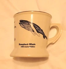 Fuller Brush Co Employee Gift Humpback Whale 1984 Limited Edition Shaving Mug 