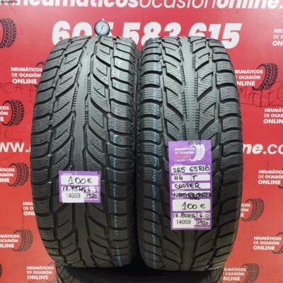 2x 265 65 R18 114T COOPER WEATHER-MASTER WSC M+S* 6,0/6,2MM REF. 14059