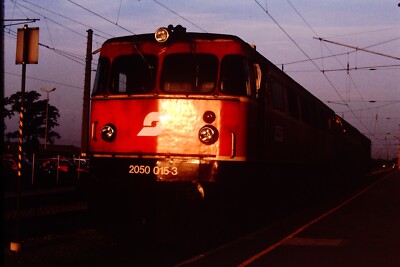 1988 Österreichische OBB 2050-015-3 Eisenbahn Lok Dia Ref 313
