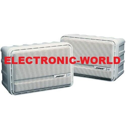 MINT Bose 151 Environmental White Pair Speakers Indoor Outdo