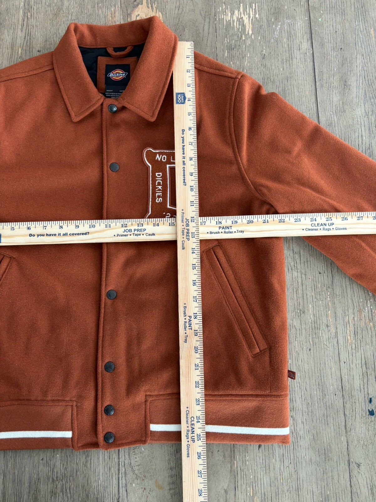 Dickies Varsity Jacket No Luck Needed Size Small … - image 10