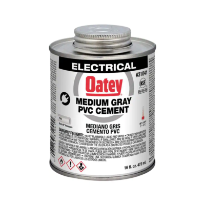 #ad 16 Oz. Medium Gray Electrical PVC Pipe Cement $12.91