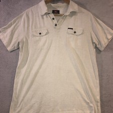 Quiksilver Men Short Sleeve Polo Shirt Size Large