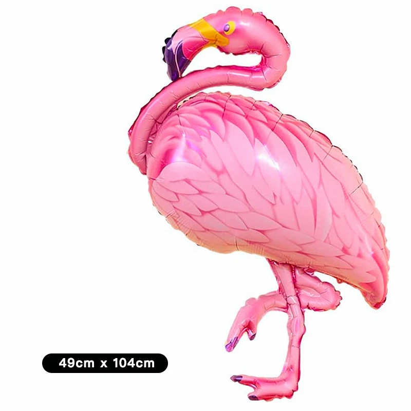 5pk Flamingo Foil Balloons | Summer Trophy Theme Kids Birthday Party Decor - image 2 of 4