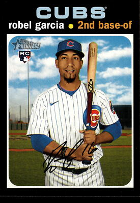 2020 Topps Heritage - #568 Robel Garcia RC - Chicago Cubs