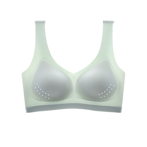 Ultradünner nahtloser Damen-BH Eisseide 3D weiches Bralette Netz voller Wickel Unterwäsche - Bild 8 von 17