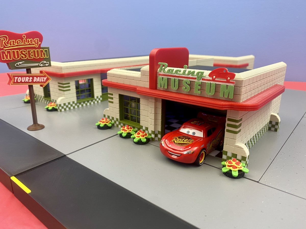 Disney Cars Custom Precision Racing Museum Playset | eBay