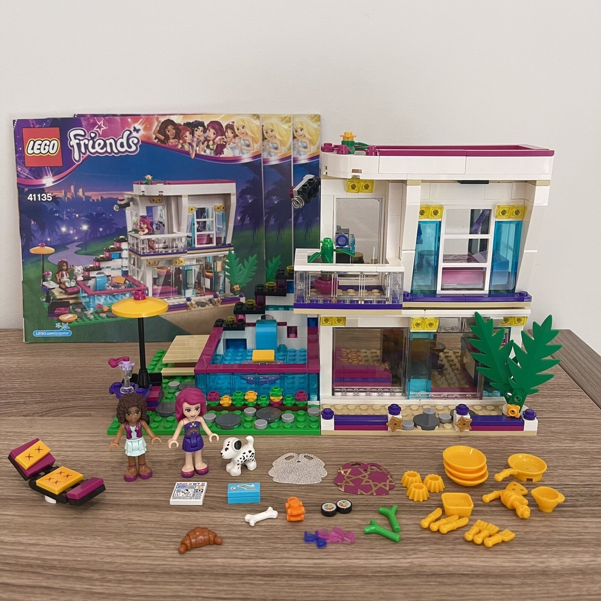 LEGO Friends Set 41135 Livi's Pop Star House Retired 100% Complete