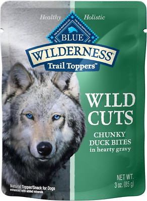 Wilderness Trail Toppers Wild Cuts Natural High-Protein Dog Wet Food, Duck Bites