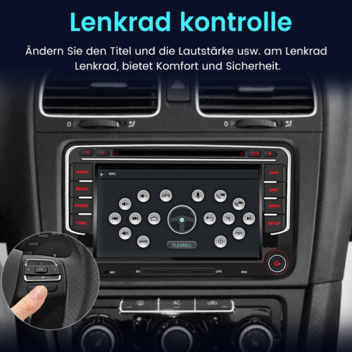 Für Golf 5 6 Plus Touran Caddy Jetta Autoradio Android 13 4+64G Carplay GPS NAVI - Bild 8 von 13
