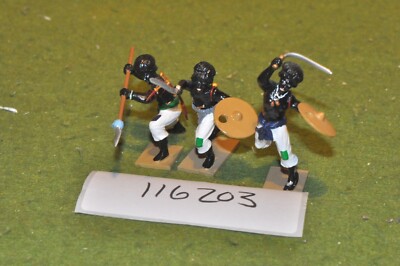 54mm Kolonial / Flusskrieg - Mahdisten 3 Derwischkrieger Trophäe Minis - (116203)