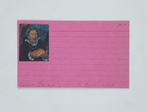 Clara Peller handsignierte handsignierte 3x5 Karteikarte Wendy's Where's The Beef - Bild 2 von 2
