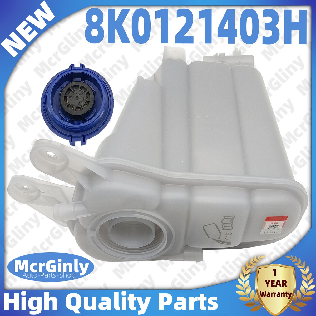 Engine Coolant Expansion Tank With Lid For Audi A4 A5 Q5 2.0T/1.8T