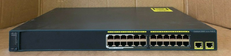 Cisco Catalyst WS-C2960-24LT-L 16x 10/100 + 8x 10/100 PoE Port Ethernet Switch