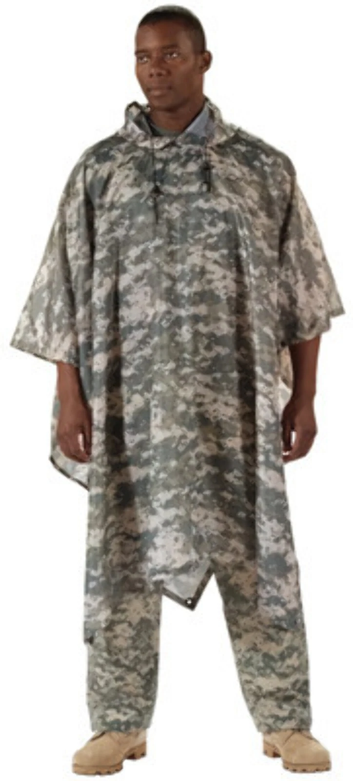 Rothco GI Type Military Rip-Stop Poncho - ACU