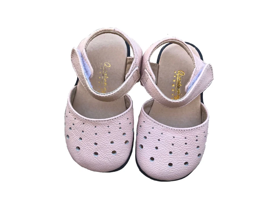 Sandalias de cuero de oveja de alta calidad para bebés y niñas, talla 3 4 5 6 7 Foto 3 de 4