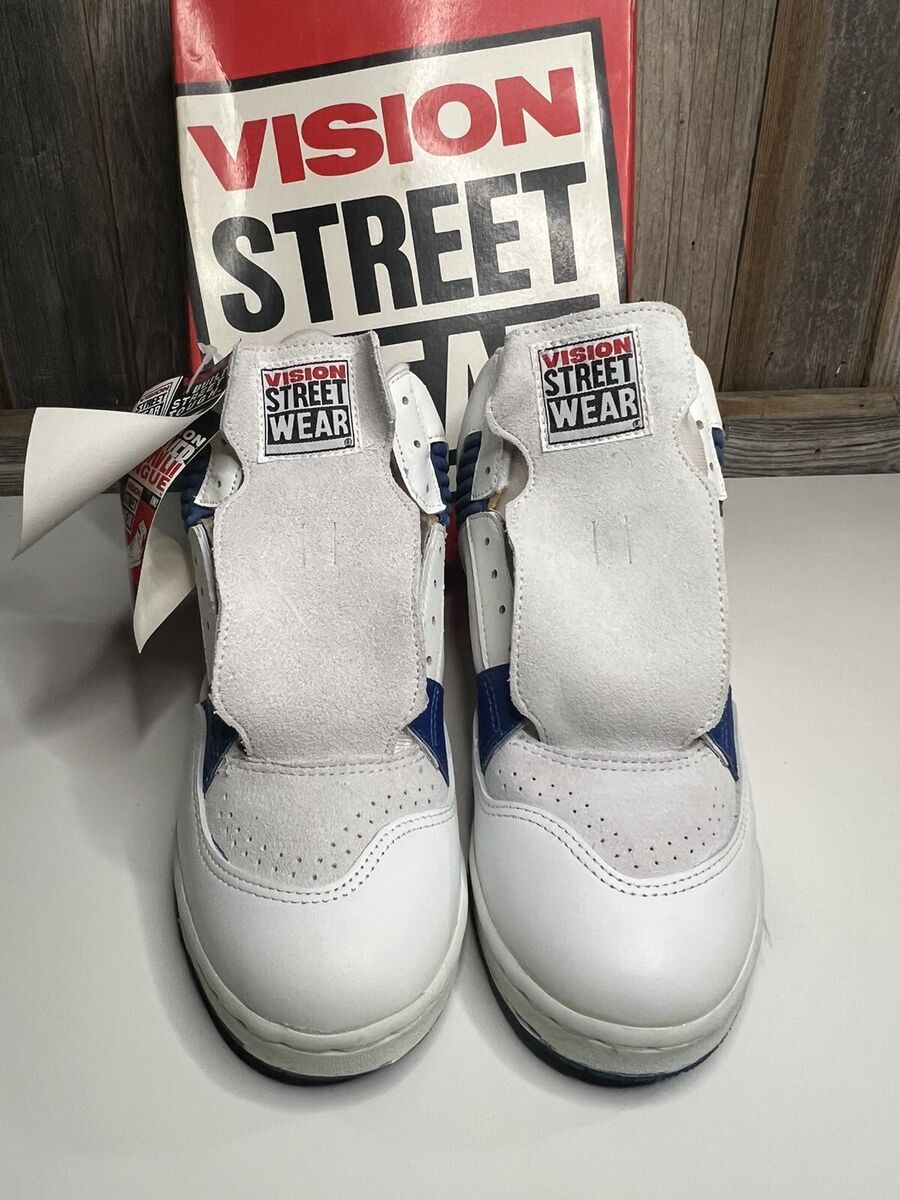 Vision Street Wear Men's Suede Hi Top Retro Skate Shoe SZ 5 Vision Street Wear Men's Suede Hi Top Retro Skate Shoe SZ 5