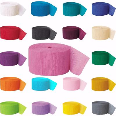 3 x Krepppapierrollen 81 Fuß - Streamer Dekoration Jagd 24 Meter - 19 Farben