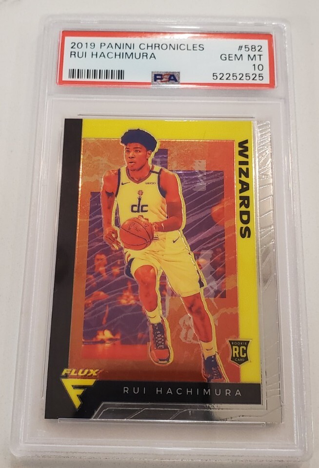 2019-20 Panini Chronicles Flux #582 Rui Hachimura Lakers RC Rookie PSA 10