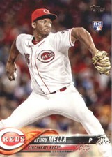 2018 Topps #596 Keury Mella RC - NM