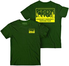 CERT t-shirt forest grn Community Emergency Response Team t-shirt, Preparedness,