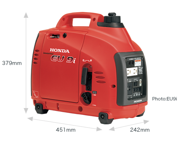 HONDA 0.9kVA Portable Gasoline Inverter Generator EU9i entry Super 