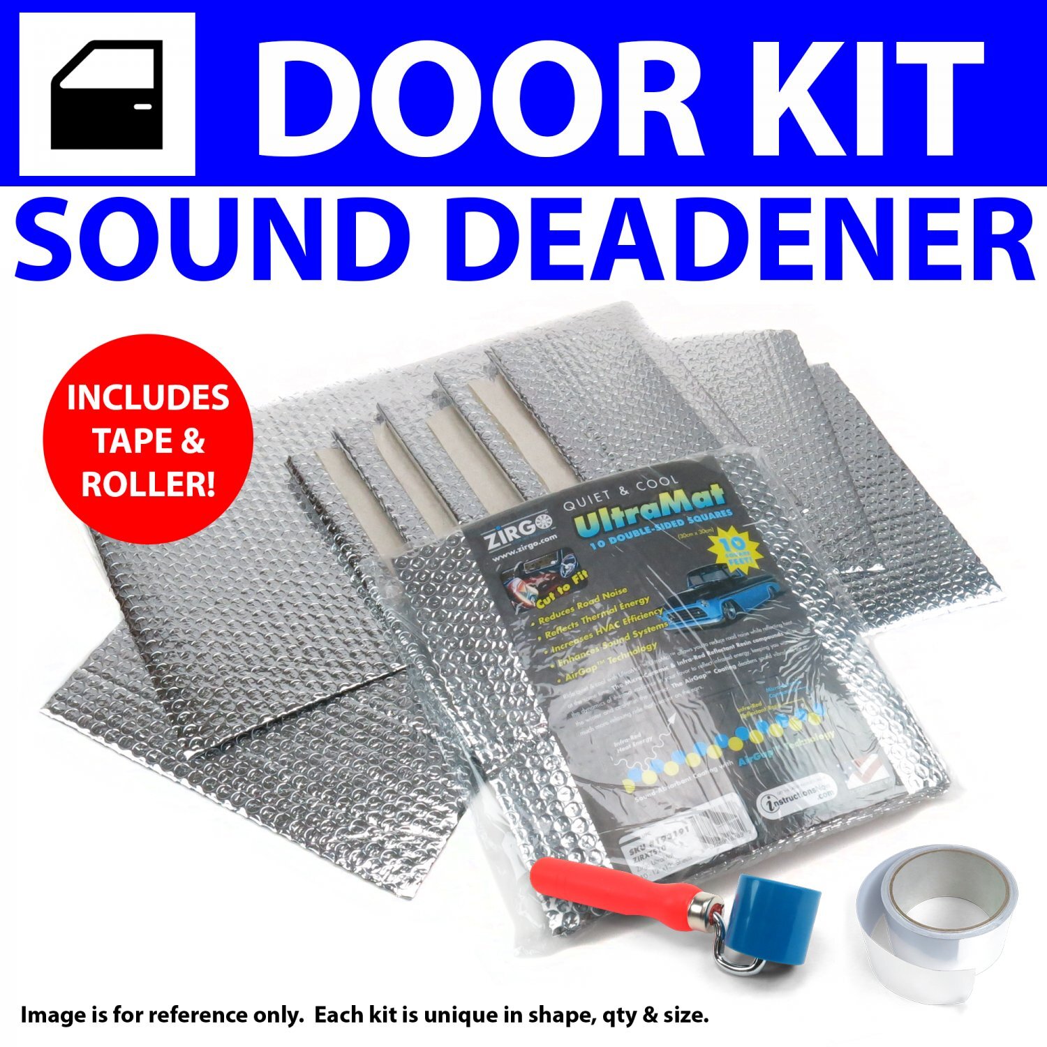 Heat & Sound Barrier 1964-1969 Ford GT40 4 Door Pro+ Kit Tape & Roller