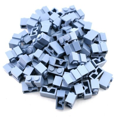 TCM BRICKS Sand Blue 1x2 Brick with Groove X50 Compatible Parts & Pieces Bulk
