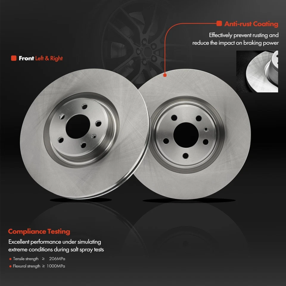 6 piezas rotores de disco delanteros y pastillas de freno de cerámica para Audi A6 Quattro A7 Quattro 356 mm Foto 4 de 4