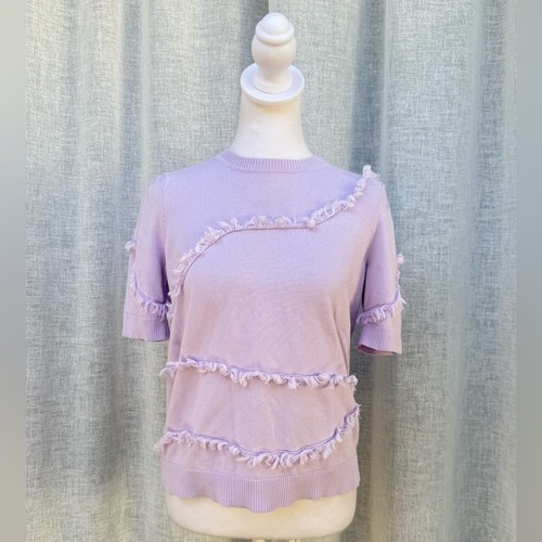 EK EDINBURGH KNITWEAR short sleeve lilac top