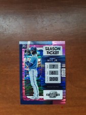 2022 Panini Chronicles Contenders Optic Pink Pulsar Prizm #19 Bobby Witt Jr. RC
