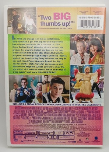 Hairspray (DVD, 2007, Full Screen) PRE-OWNED VERY GOOD  - Picture 2 of 2