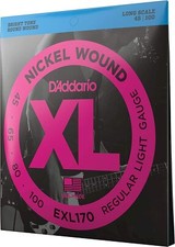 D'Addario XL Nickel Bass Strings, 45-100 Light, Long Scale, EXL170 SIngle Set 