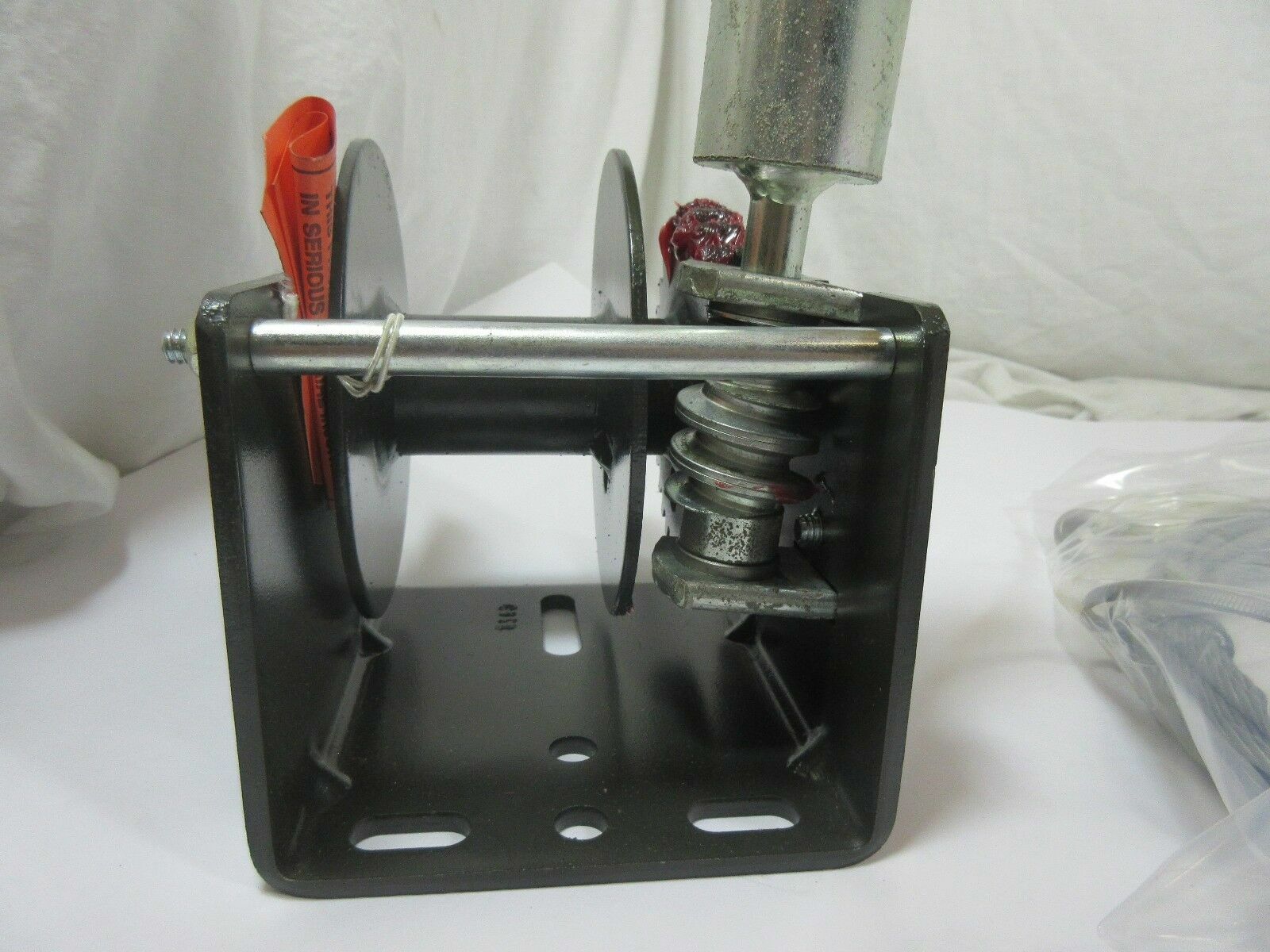 DUTTON LAISON WG1500 WORM GEAR WINCH 1500lb W/ DRUM, W/ 25 FT 7/32 WIRE ROPE eBay